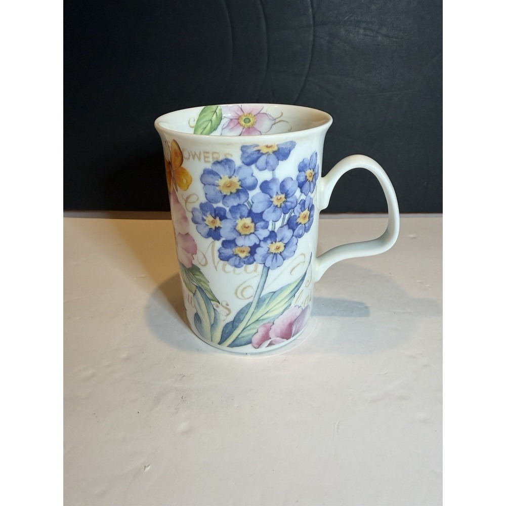 Roy Kirkham World of Flowers Fine Bone China Mug Forget-Me-Not